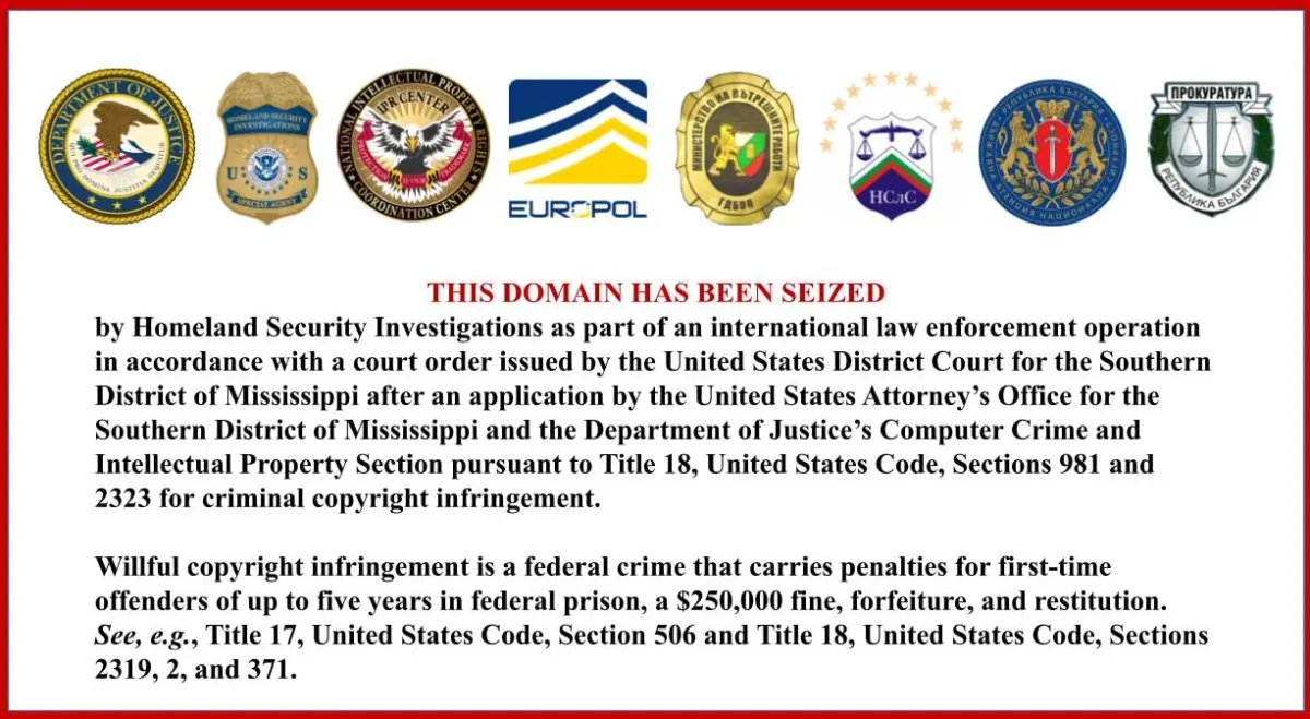 A lefogalat zemunda.net kalózoldalon megjelent közlemény. / Forrás: BleepingComputer