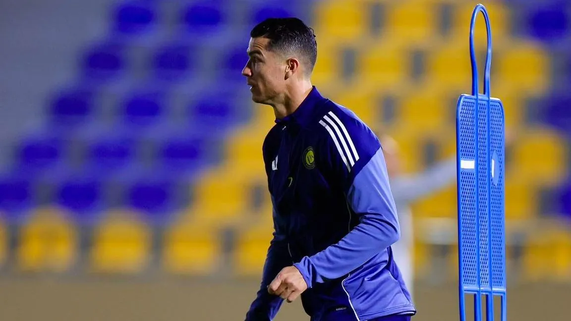 Cristiano Ronaldo edzésben a csapatánál