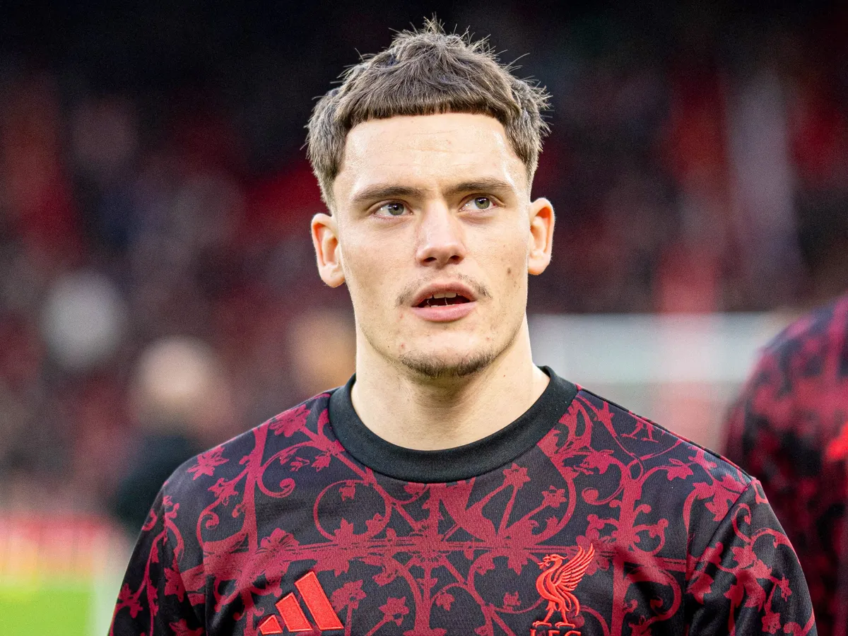 Florian Wirtz of Liverpool is seen during the Premier League match between Liverpool and Manchester City at Anfield in Liverpool, England, on February 8, 2026. (Photo by Steven Halliwell/MI News/NurPhoto) (Photo by MI News / NurPhoto via AFP)
