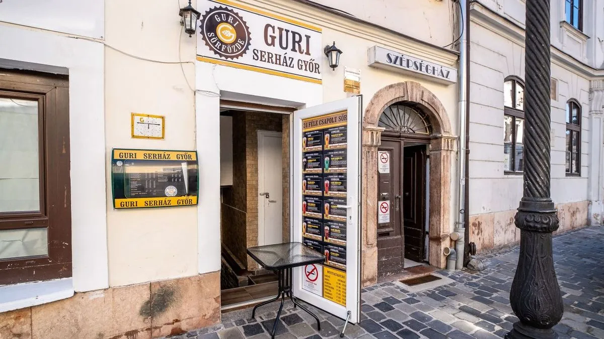 Drogüzlet miatt zárták be a győri belváros egy vendéglőjét