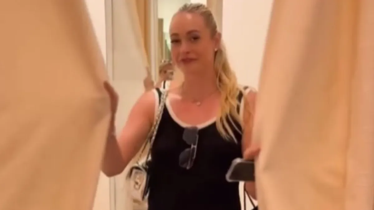 Elment ledobni a textilt: Stollár Fanny a próbafülkében robbantotta fel az internetet – videó