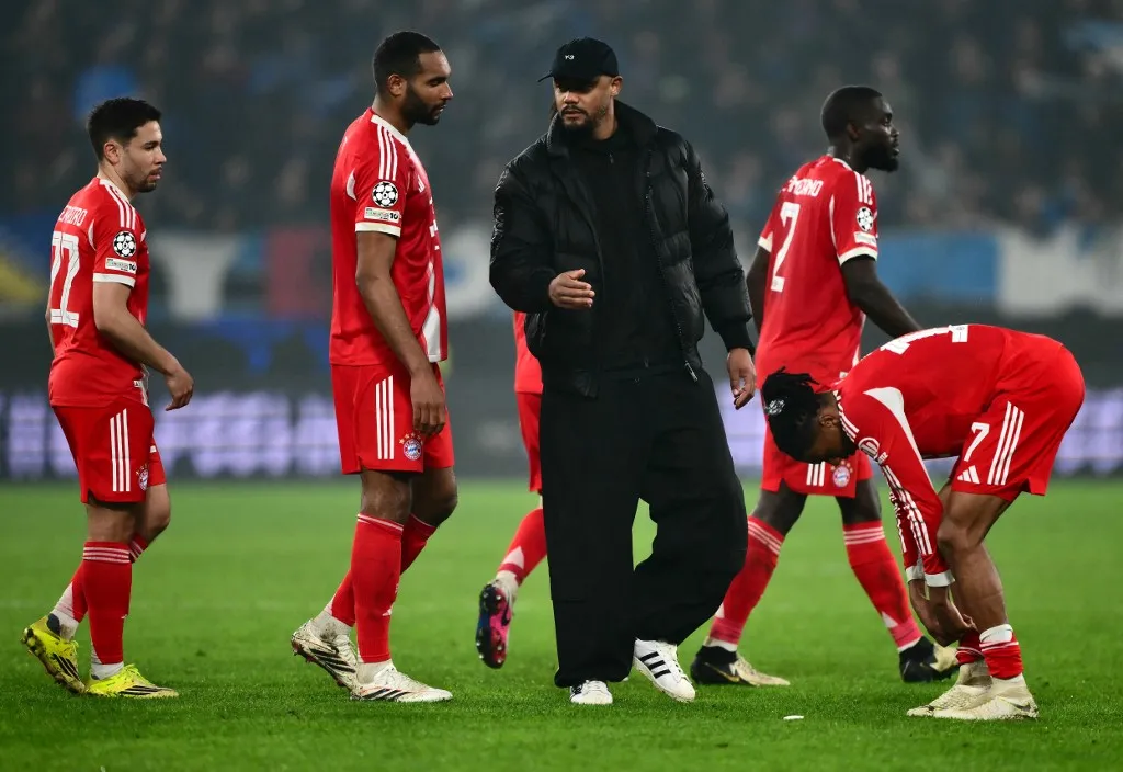 Vincent Kompany nem akart az eltiltásokról beszélni. Fotó: MARCO BERTORELLO / AFP