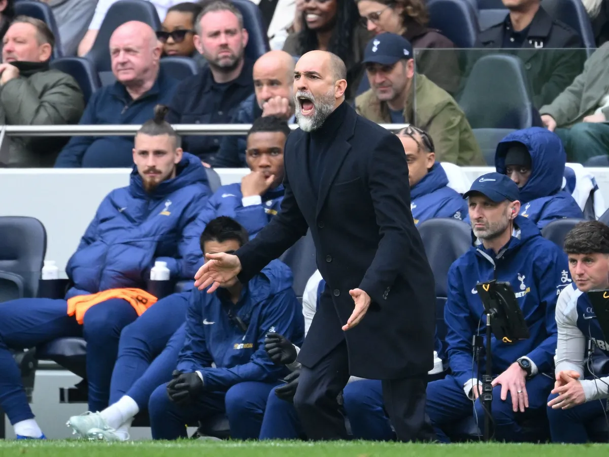 Igor Tudor, manager of Tottenham Hotspur, gestures during the Premier League match between Tottenham Hotspur and Nottingham Forest at the Tottenham Hotspur Stadium in London on March 22, 2026. (Photo by MI News/NurPhoto) (Photo by MI News / NurPhoto via AFP)