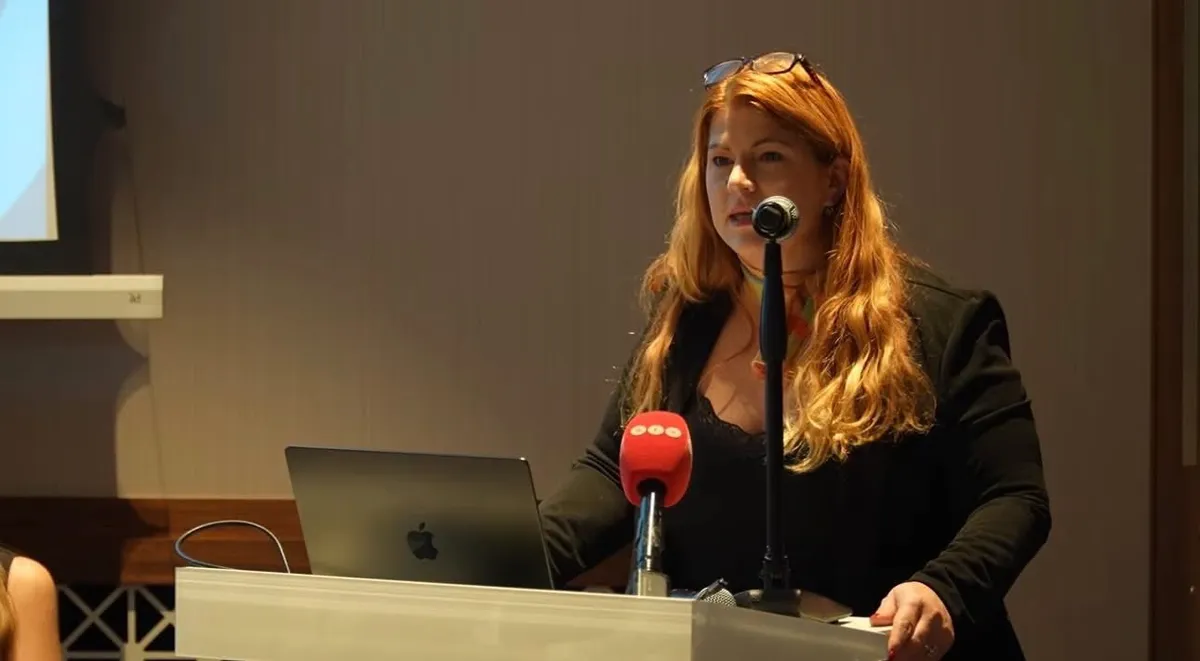 Laczó Adrienn korábbi bíró, jelenleg az ukrán aranykonvoj pénzszállítóinak védője