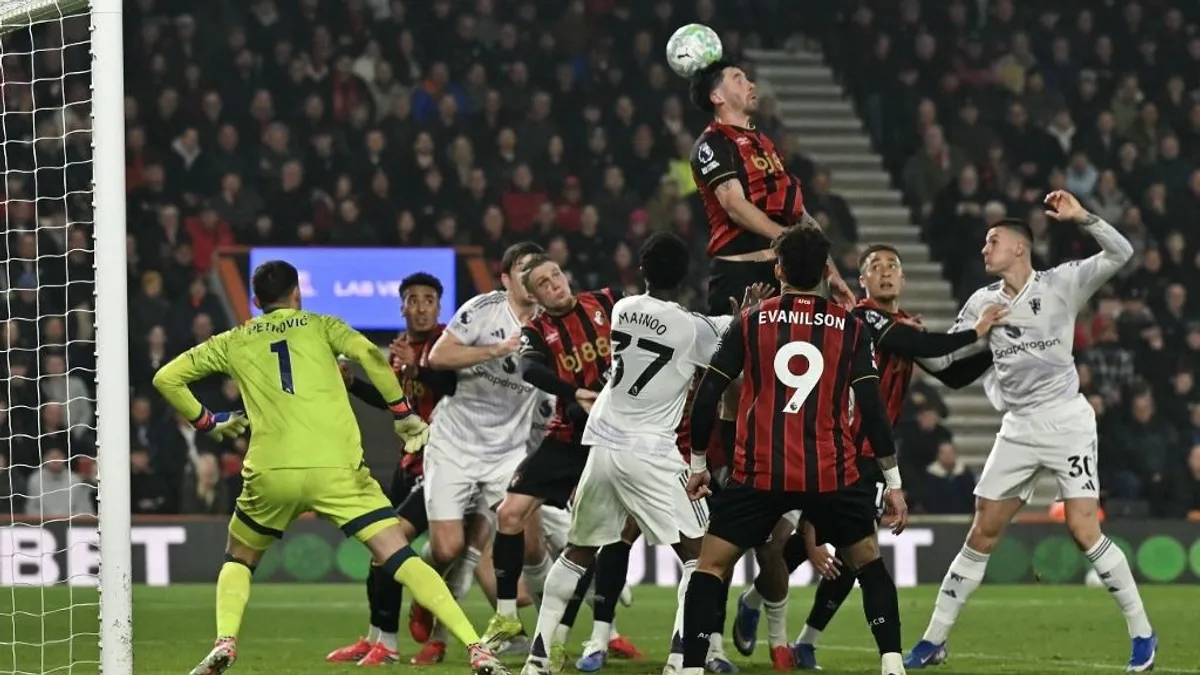 Bournemouth - Manchester United 2-2 a Premier League 31. fordulójában