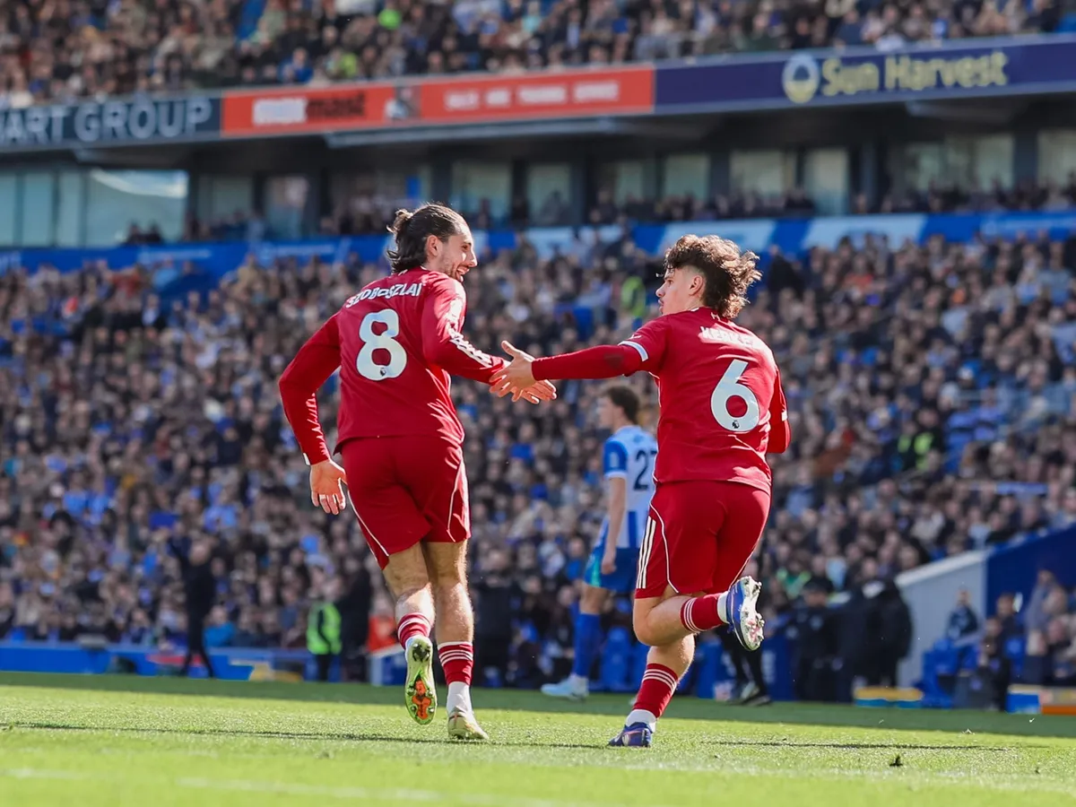 Szoboszlai és Kerkez is kezdett a Liverpoolban a Brighton elleni meccsen