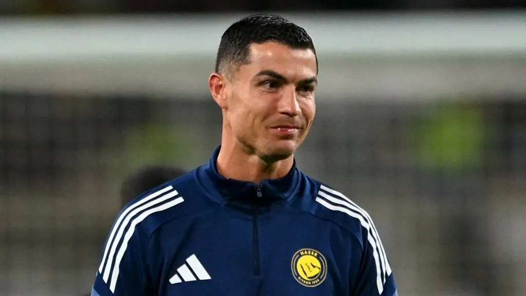 ABU DHABI, UNITED ARAB EMIRATES - DECEMBER 10: Cristiano Ronaldo of Al Nassr warms up before the friendly football match between Al Nassr and Al Wahda at Al Nahyan Stadium in Abu Dhabi, United Arab Emirates on December 10, 2025. Waleed Zein / Anadolu (Photo by Waleed Zein / Anadolu via AFP)