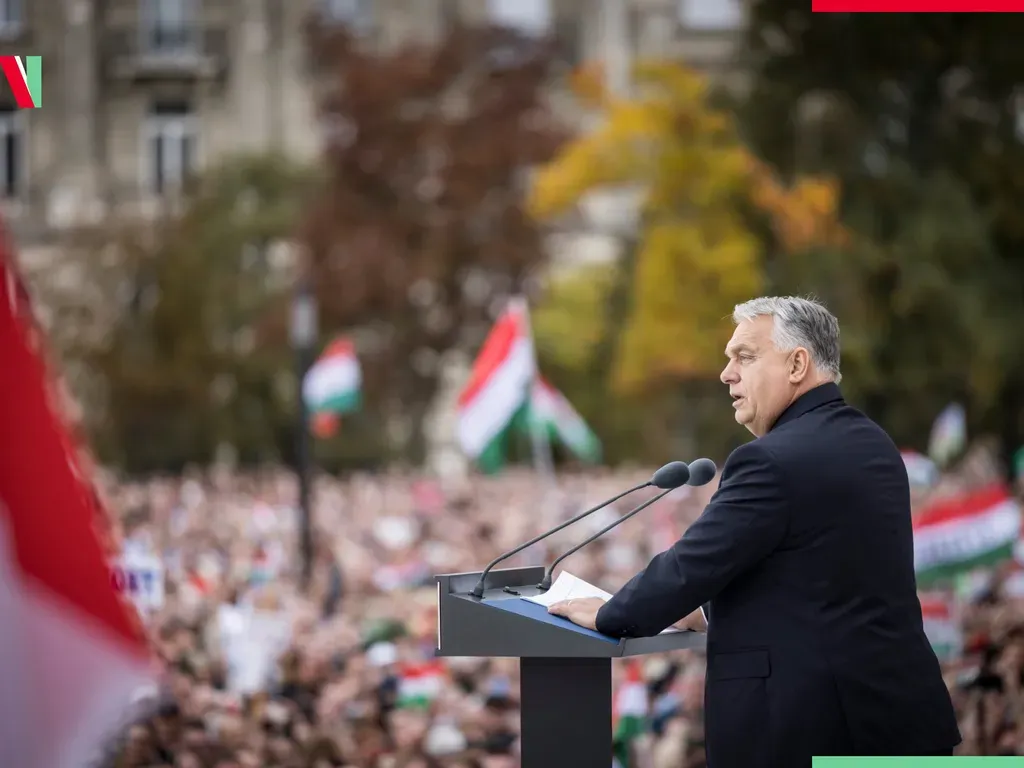 Orbán Viktor a legutóbbi, tavaly októberi Békemeneten (Forrás: Facebook/Orbán Viktor)