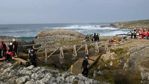 A hídomlás helyszíne Santander peremén – Fotó: X