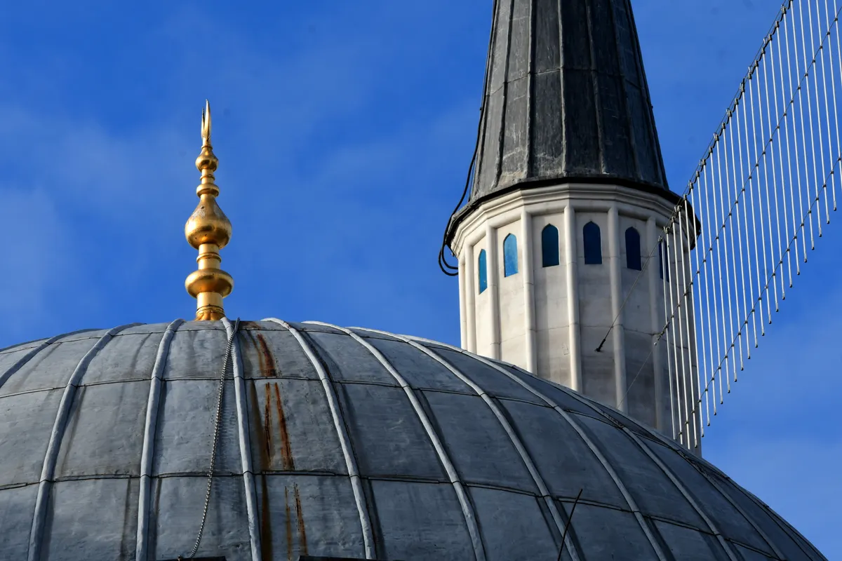 Germany, Berlin, February 15, 2026. Sehitlik Mosque in Berlin. Photograph by Romain Doucelin / Hans Lucas. 
Allemagne, Berlin, 2026/02/15. Mosquee allemande Sehitlik de Berlin. Photographie de Romain Doucelin / Hans Lucas. (Photo by Romain Doucelin / Hans Lucas via AFP)