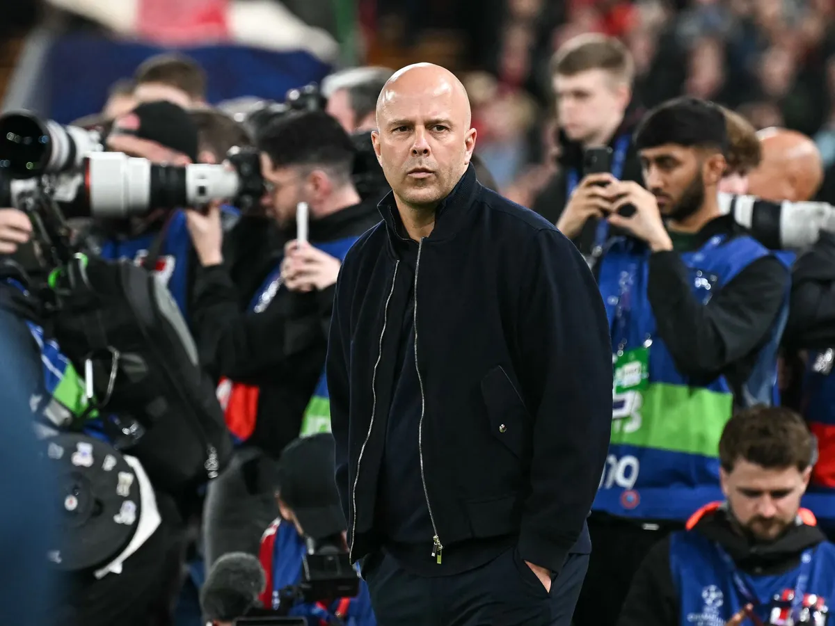 Liverpool's Dutch coach Arne Slot looks on ahead of the UEFA Champions League, round of 16 second leg football match between Liverpool and Galatasaray at Anfield in Liverpool, north-west England on March 18, 2026. (Photo by Paul ELLIS / AFP)