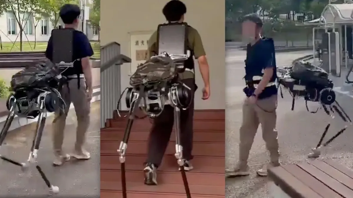 Dinamikusan követi a használó mozgását a kétlábú kentaur robot