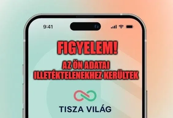 A Tisza Világ applikáció korábban adatszivárgási botrányban volt érintett (Fotó: Facebook)