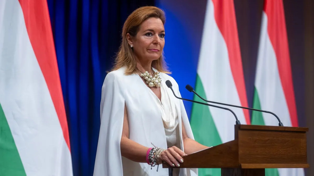 Vitályos Eszter kormányszóvivő (Fotó: MTI/Balogh Zoltán)