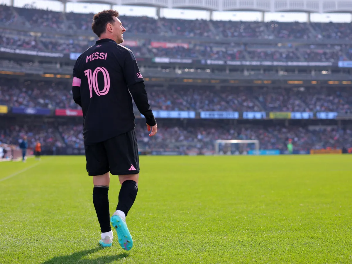 NEW YORK, NEW YORK - MARCH 22: Lionel Messi #10 of Inter Miami CF looks on during the MLS match between New York City FC and Inter Miami CF at Yankee Stadium on March 22, 2026 in New York, New York.   Jordan Bank/Getty Images/AFP (Photo by Jordan Bank / GETTY IMAGES NORTH AMERICA / Getty Images via AFP)