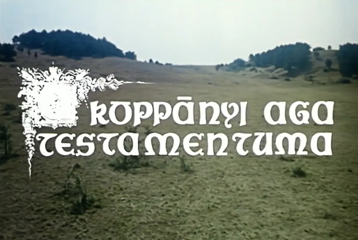 Első színes magyar tévéfilm: Koppányi Aga testamentuma