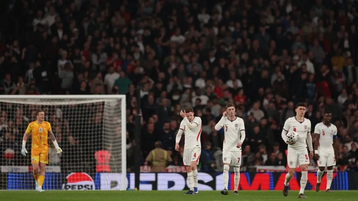 Az angol válogatott a Wembley-ben kapott nagy pofont