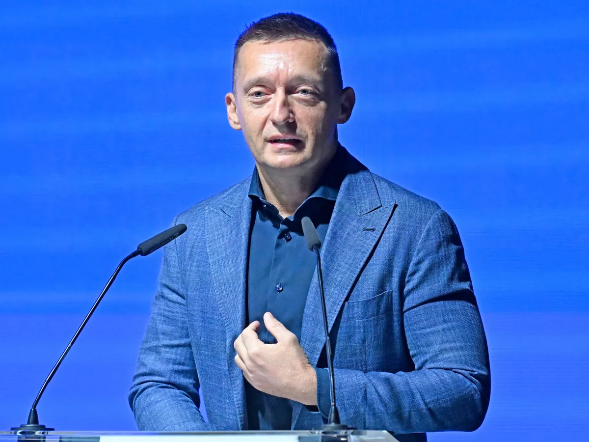 Budapest, 2024. november 21.
Rogán Antal, a Miniszterelnöki Kabinetirodát vezető miniszter előadást tart a TECHXPO 2024 - Technológia, ami összeköt című konferencián a Millenárison 2024. november 21-én.
MTI/Kovács Tamás