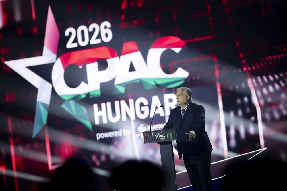 Orbán Viktor miniszterelnök a 2026-os CPAC-en Fotó: MTI