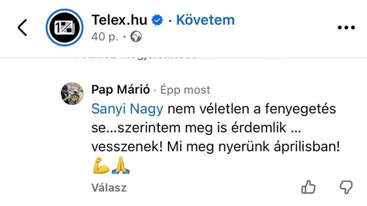 A Tisza szavazói hevesen reagáltak Orbán Viktor félelmére.