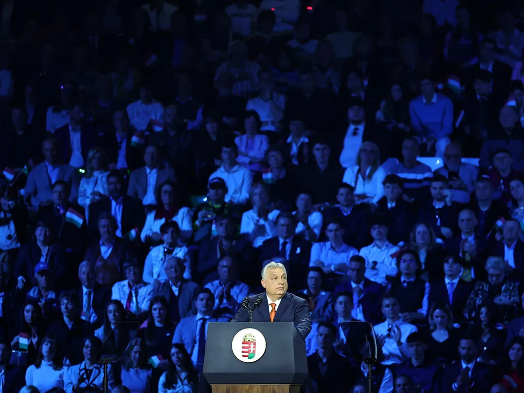 Orbán Viktor, OrbánViktor, James David Vance, JamesDavidVance, amerikai alelnök, OrbánViktorDavidVance, JD Vance, JDVance, nagygyűlés, MTK Sportpark, MTKSportpark, 2026.04.07.