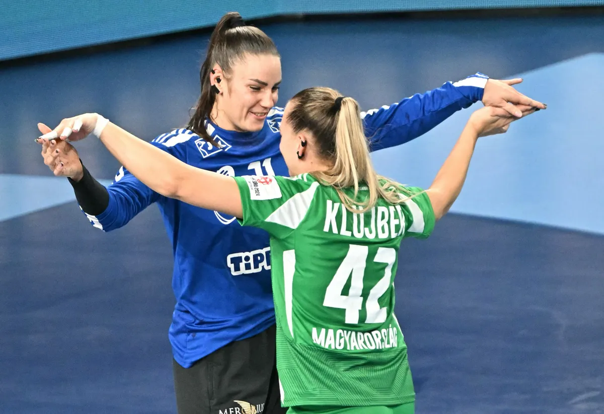 A női kézilabda-válogatott játékosa, Klujber Katrin hét gólt is szerzett a meccsen