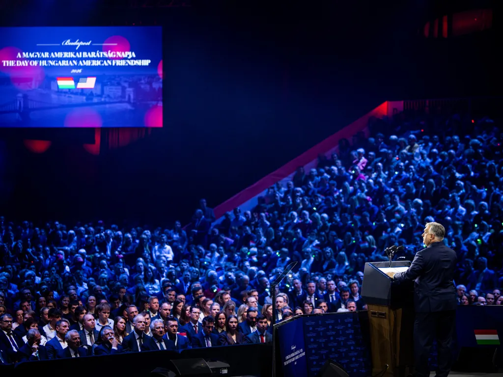 Orbán Viktor, OrbánViktor, James David Vance, JamesDavidVance, amerikai alelnök, OrbánViktorDavidVance, JD Vance, JDVance, nagygyűlés, MTK Sportpark, MTKSportpark, 2026.04.07.