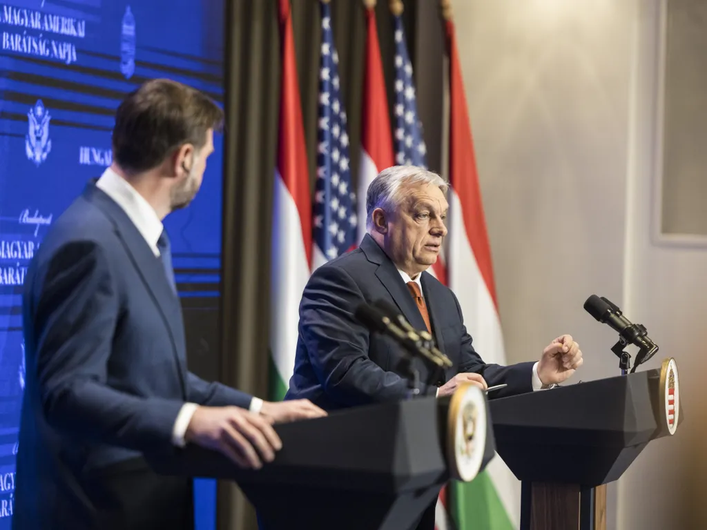 Orbán Viktor, OrbánViktor, James David Vance, JamesDavidVance, amerikai alelnök, OrbánViktorDavidVance, JD Vance, JDVance, sajtótájékoztató, 2026.04.07.