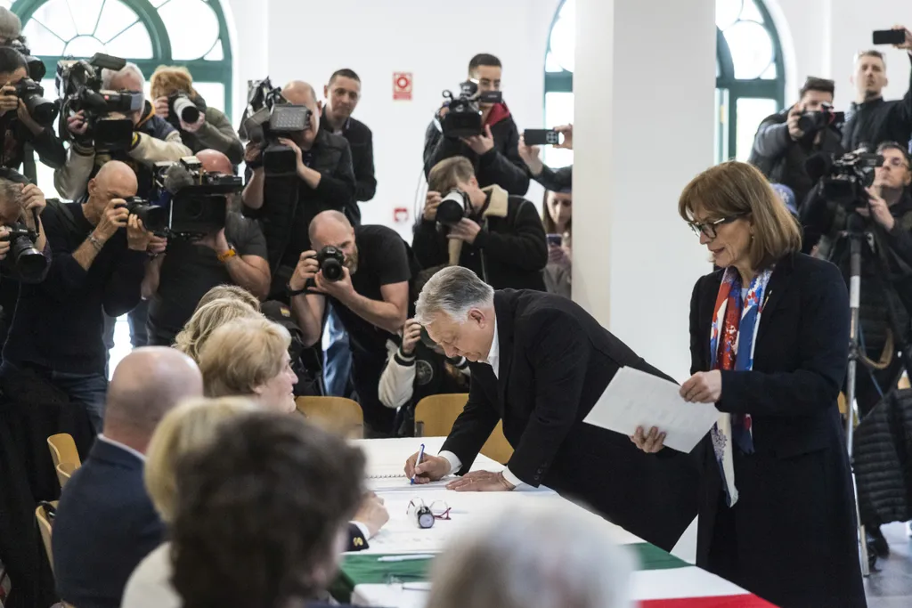 Országgyűlési képviselők választása, országgyűlésiképviselőkválasztása, Magyarország, választások, választások2026, választások2026szavazás, Orbán Viktor, OrbánViktor, Fidesz, szavazás, szavazat, voks, 2026.04.12.