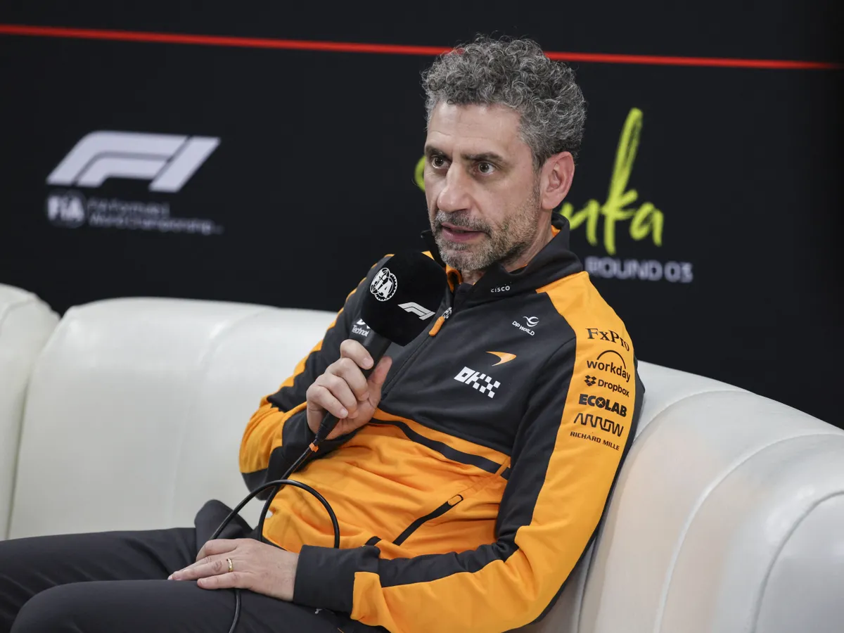 Andrea Stella of the McLaren F1 Team is seen ahead of the Japanese Grand Prix for the 2026 Formula 1 World Championship at the Suzuka Circuit in Suzuka, Japan, from March 26 to 29, 2026. (Photo by Gongora/NurPhoto) (Photo by Gongora / NurPhoto via AFP)