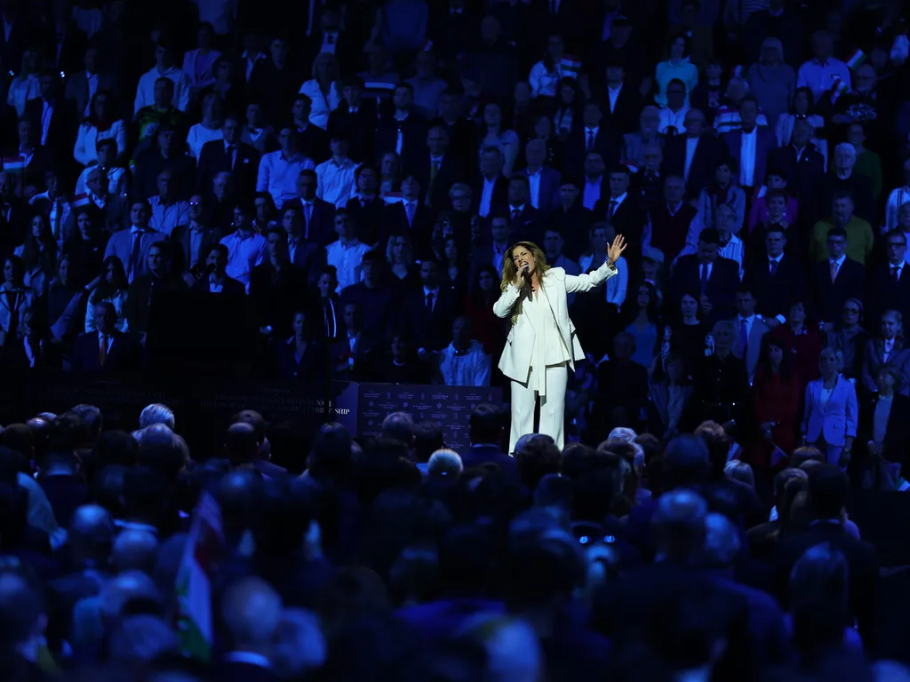 Orbán Viktor, OrbánViktor, James David Vance, JamesDavidVance, amerikai alelnök, OrbánViktorDavidVance, JD Vance, JDVance, nagygyűlés, MTK Sportpark, MTKSportpark, 2026.04.07.