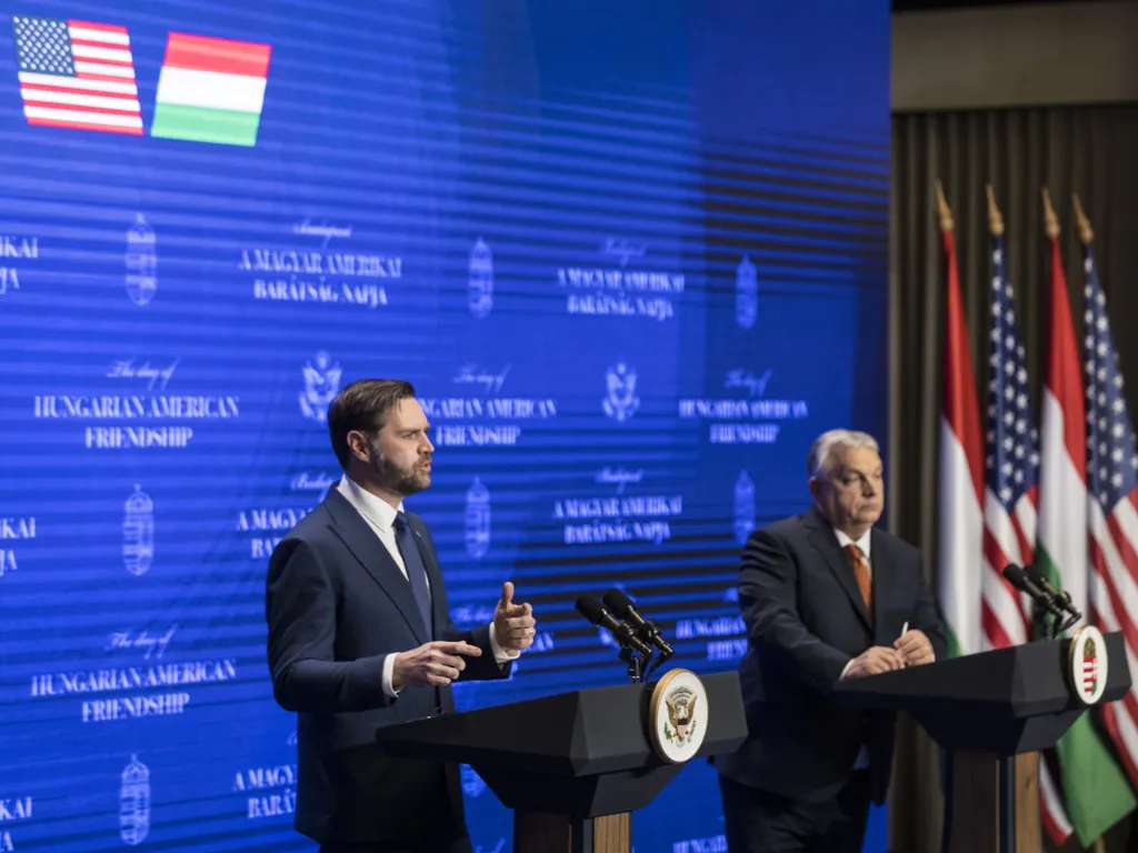 Orbán Viktor, OrbánViktor, James David Vance, JamesDavidVance, amerikai alelnök, OrbánViktorDavidVance, JD Vance, JDVance, sajtótájékoztató, 2026.04.07.