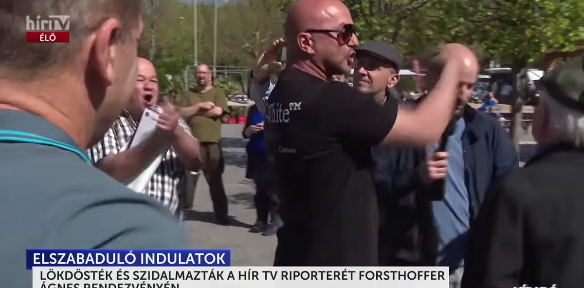 A tiszás támadás miatt végül a rendőrségnek kellett közbeavatkoznia a HírTV stábjának védelme érdekében