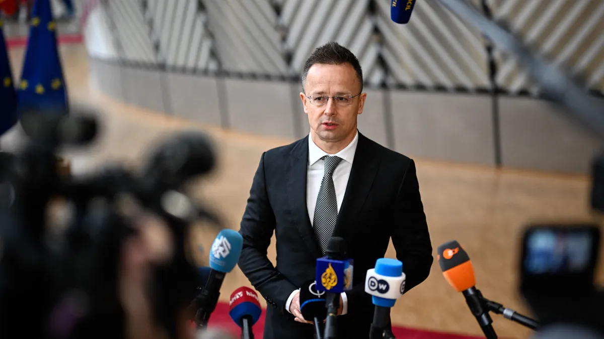 Szijjártó Péter (Fotó: AFP)