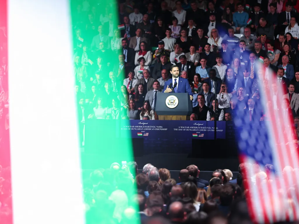 Orbán Viktor, OrbánViktor, James David Vance, JamesDavidVance, amerikai alelnök, OrbánViktorDavidVance, JD Vance, JDVance, nagygyűlés, MTK Sportpark, MTKSportpark, 2026.04.07.