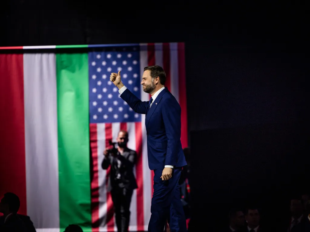 Orbán Viktor, OrbánViktor, James David Vance, JamesDavidVance, amerikai alelnök, OrbánViktorDavidVance, JD Vance, JDVance, nagygyűlés, MTK Sportpark, MTKSportpark, 2026.04.07.