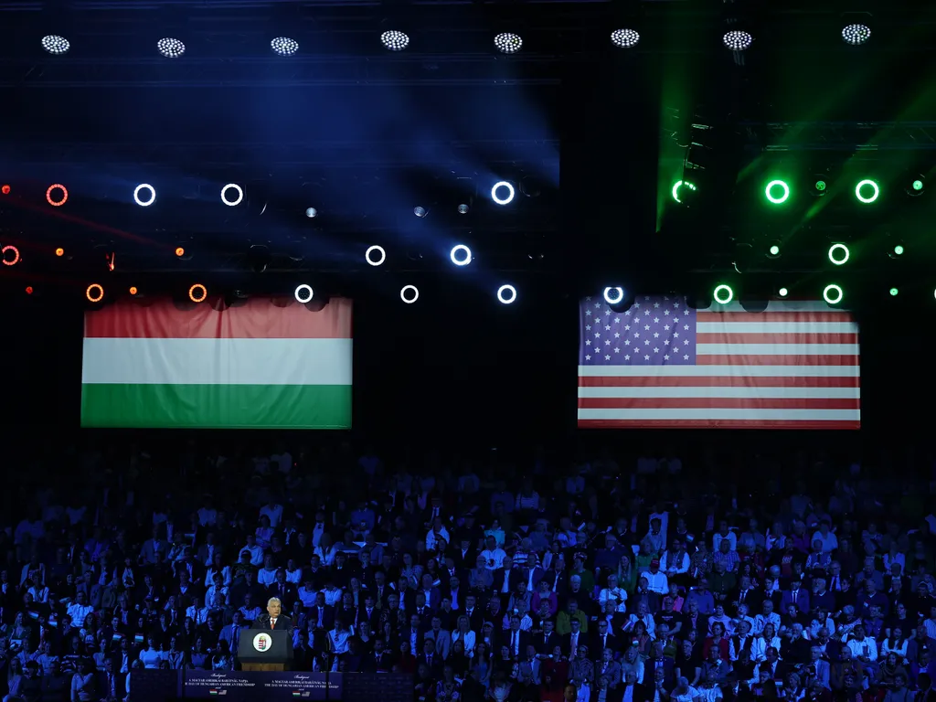 Orbán Viktor, OrbánViktor, James David Vance, JamesDavidVance, amerikai alelnök, OrbánViktorDavidVance, JD Vance, JDVance, nagygyűlés, MTK Sportpark, MTKSportpark, 2026.04.07.