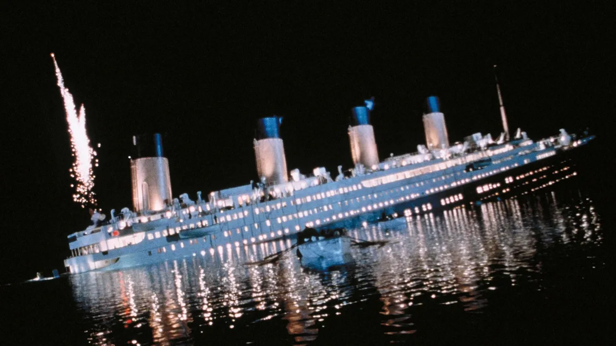 1997; Titanic 1997. Original Film Title: Titanic 1997, Composer: James Horner, Director: James Cameron, IN CAST: Leonardo Di Caprio, Billy Zane, Kate Winslet, Kathy Bates, Frances Fisher, Hill, Bernard Hill, Jonathan Hyde, Bill Paxton, Gloria Stuart 
