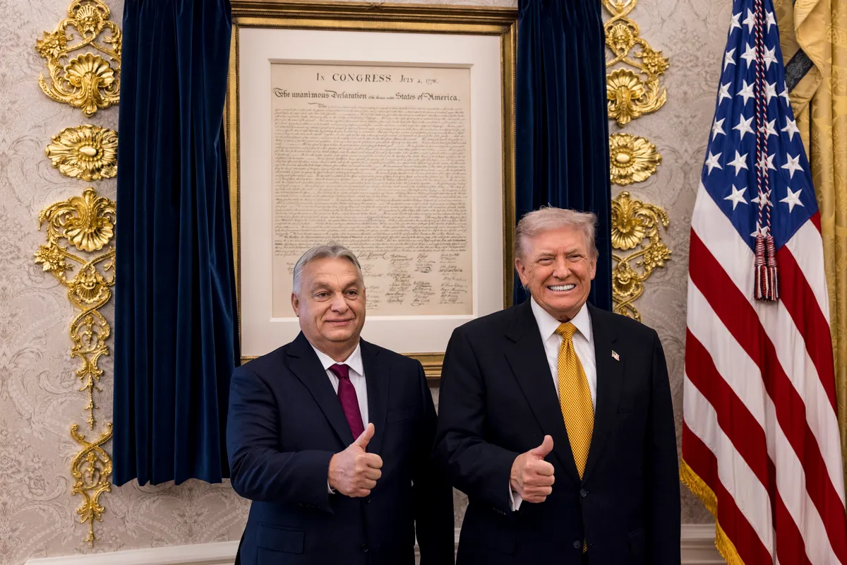 Orbán Viktor és Donald Trump Fotó: Miniszterelnöki Kommunikációs Fõosztály/Kaiser Ákos / MTI/