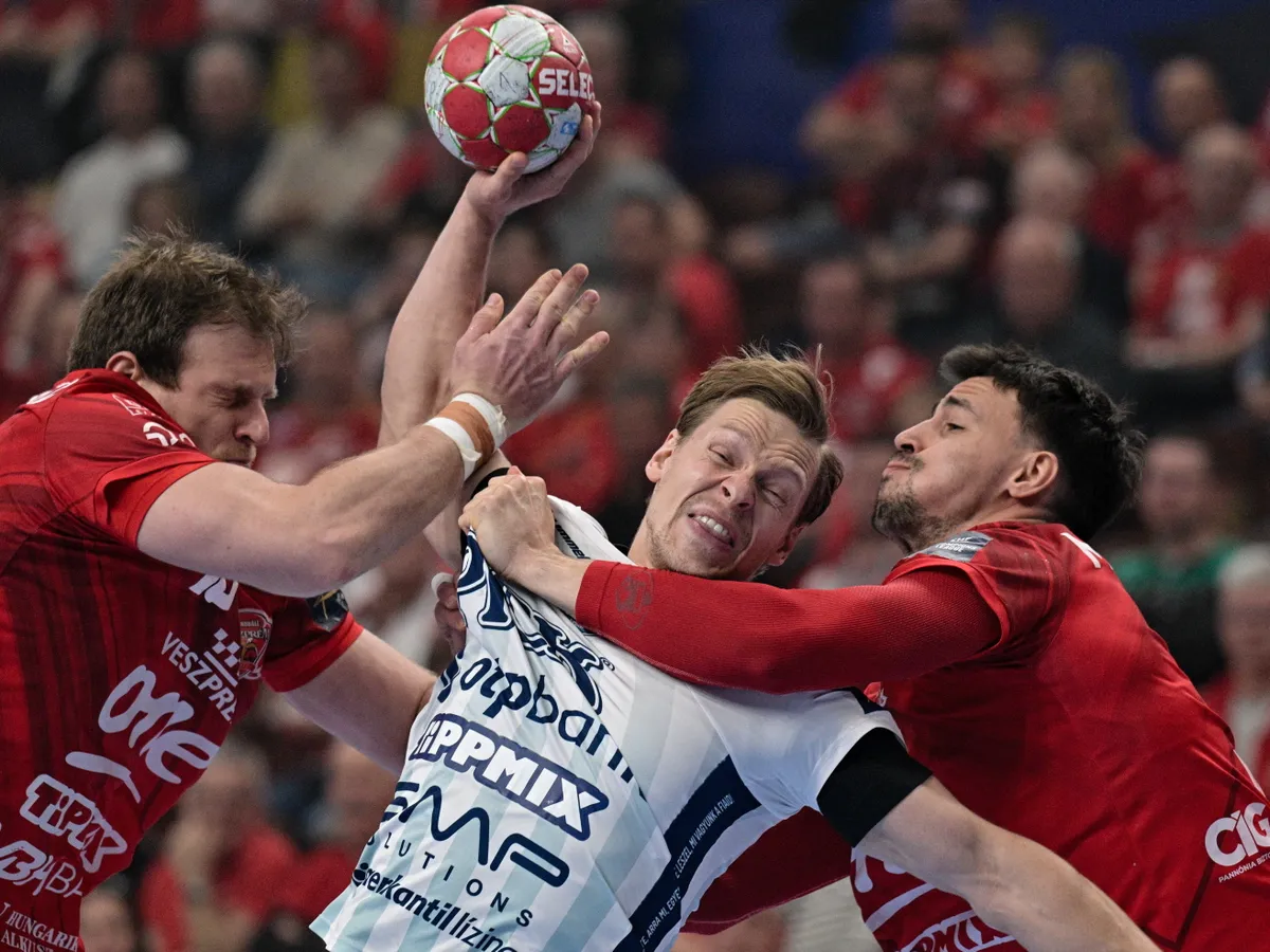 A Veszprém-Szeged kézirangadó szinte mindig fordulatos 60 percet hoz Fotó: Vasvári Tamás / MTI Fotószerkesztõség