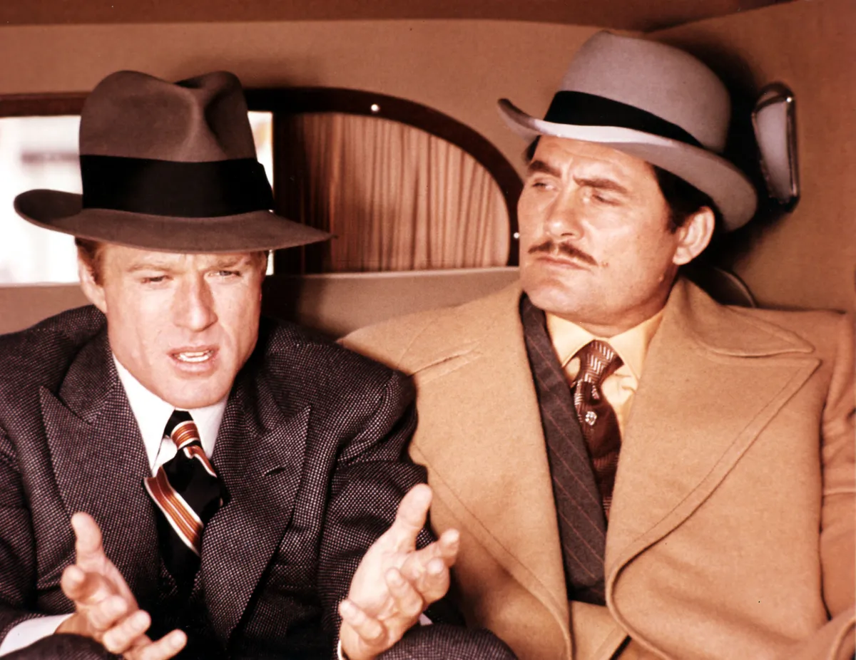 Robert Redford és Robert Shaw A nagy balhé című filmben.