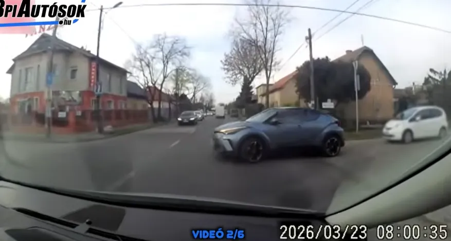 Baleset határán egyensúlyozó pillanatok a magyar utakon 
