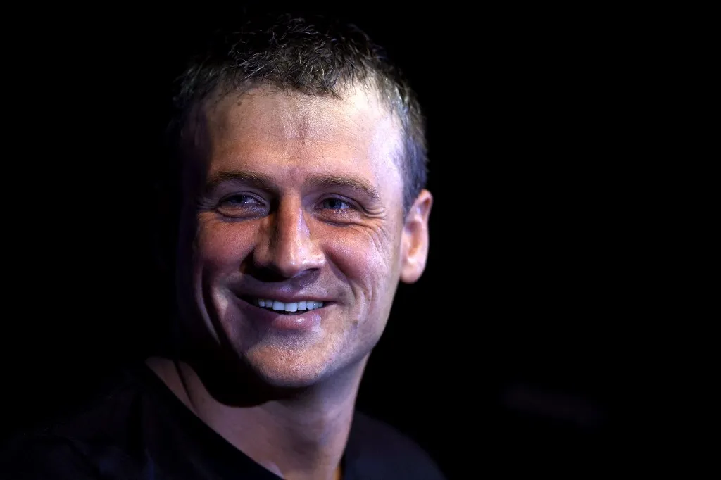 OMAHA, NEBRASKA - JUNE 18: Ryan Lochte speaks during a press conference during Day Six of the 2021 U.S. Olympic Team Swimming Trials at CHI Health Center on June 18, 2021 in Omaha, Nebraska. Maddie Meyer/Getty Images/AFP (Photo by Maddie Meyer / GETTY IMAGES NORTH AMERICA / Getty Images via AFP)