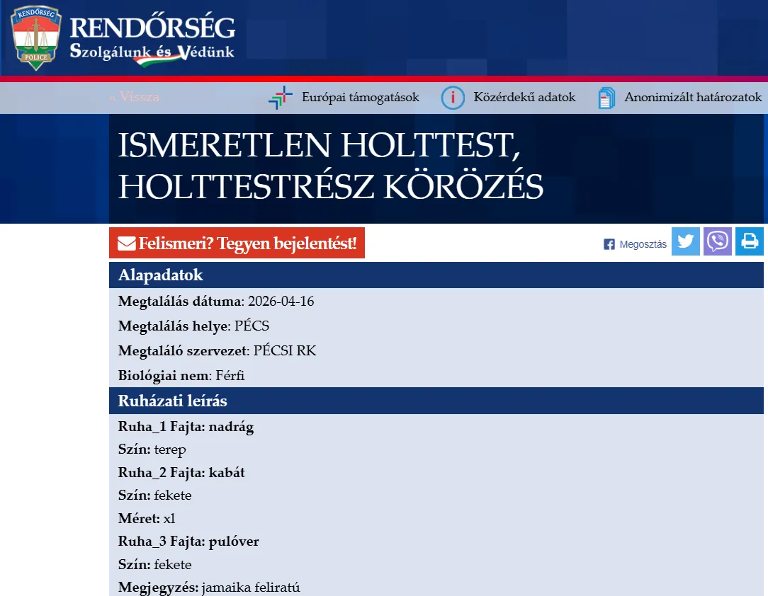 holttest
