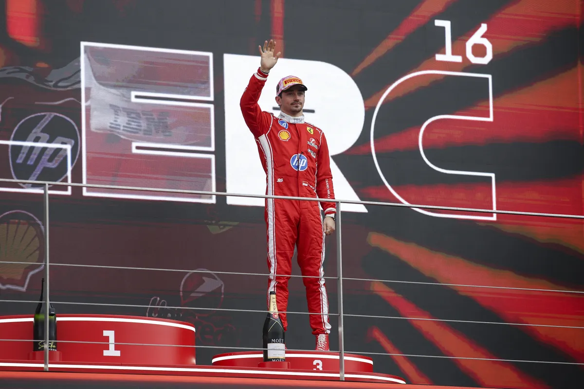 Charles Leclerc, a Ferrari pilótája