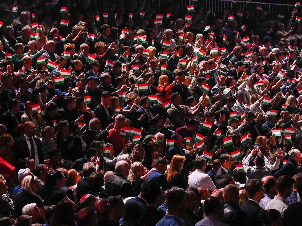 Orbán Viktor, OrbánViktor, James David Vance, JamesDavidVance, amerikai alelnök, OrbánViktorDavidVance, JD Vance, JDVance, nagygyűlés, MTK Sportpark, MTKSportpark, 2026.04.07.