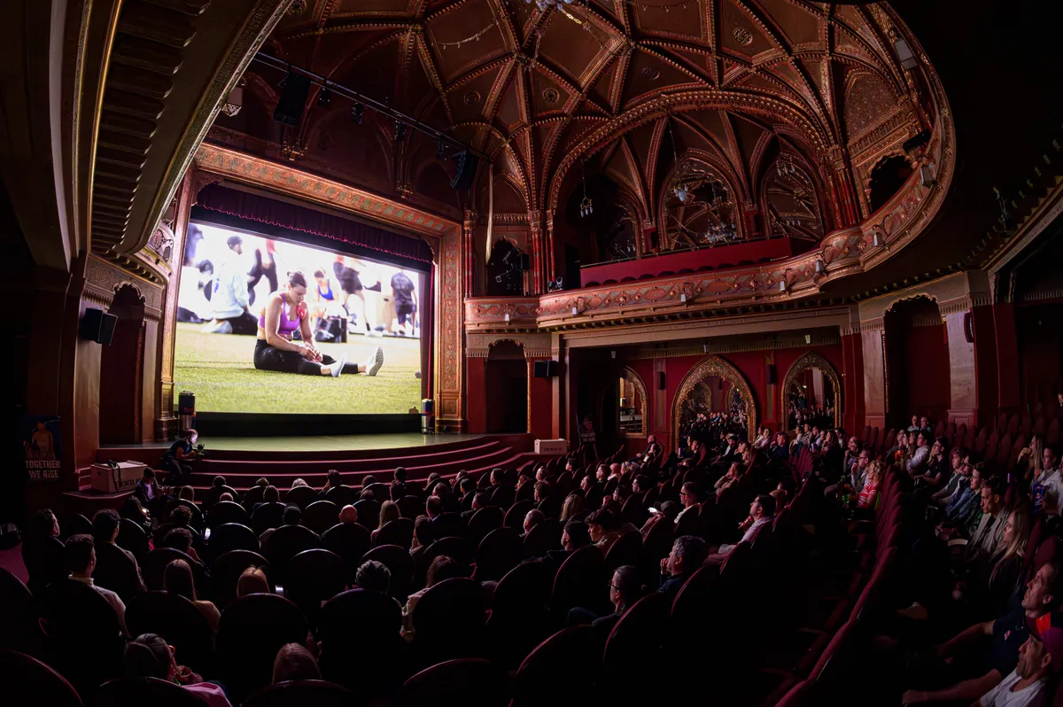 Venue at the premiere of Laura Horváth's documentary "Together We Rise" in Budapest, Hungary on April 16, 2026. // Mark Somay / Red Bull Content Pool // SI202604160223 // Usage for editorial use only //