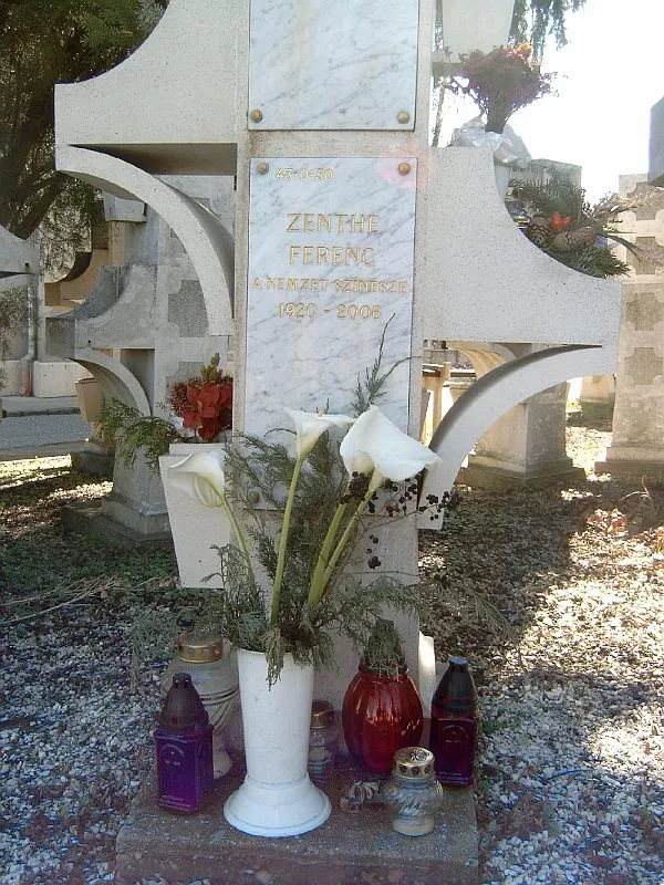 Zenthe Ferenc sírja Budapesten. Farkasréti temető: 43-0-50