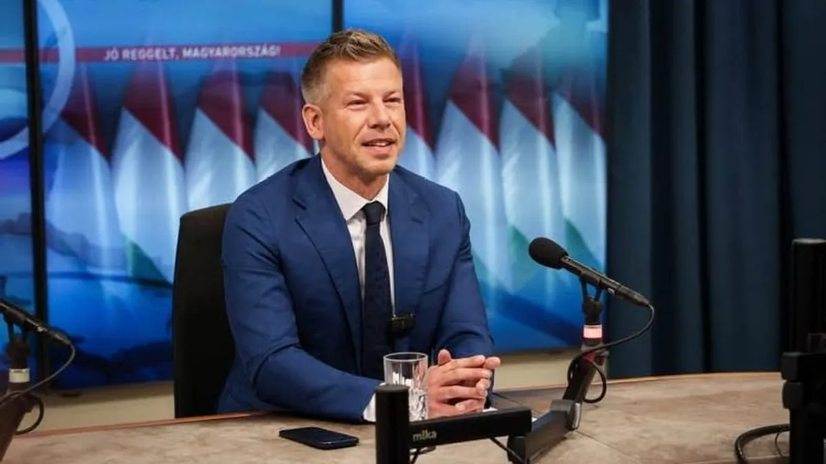 Magyar Péter a Kossuth rádió műsorában (Forrás: Facebook/Magyar Péter)