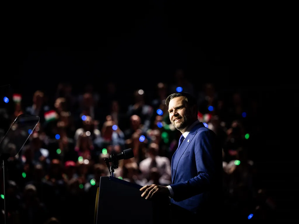 Orbán Viktor, OrbánViktor, James David Vance, JamesDavidVance, amerikai alelnök, OrbánViktorDavidVance, JD Vance, JDVance, nagygyűlés, MTK Sportpark, MTKSportpark, 2026.04.07.